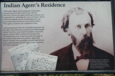 Indian Agent's Residence Marker image. Click for full size.