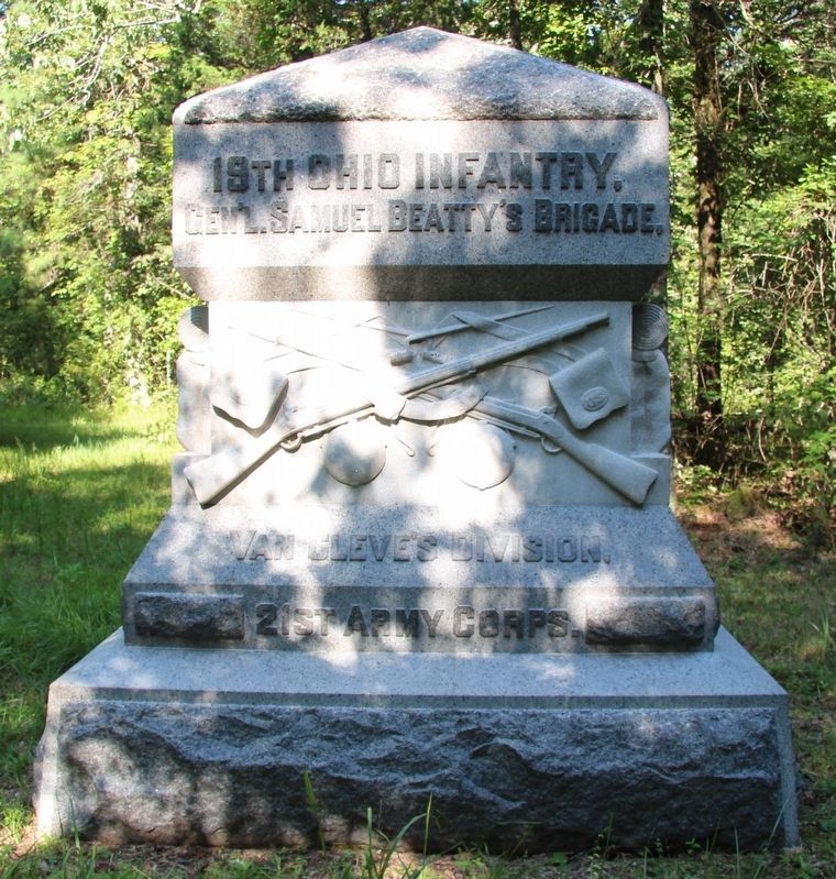 19th Ohio Infantry Marker image. Click for full size.