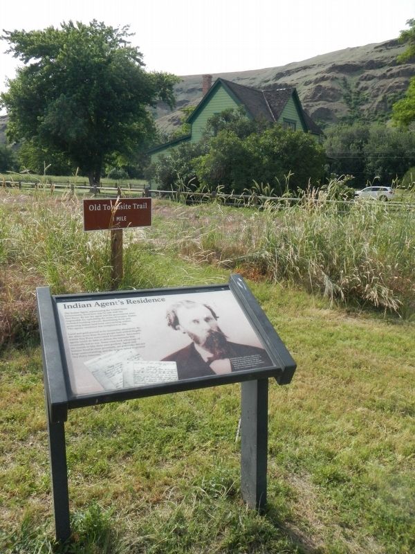Indian Agent's Residence and Marker image. Click for full size.