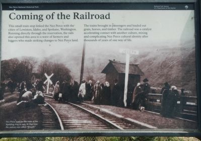 Coming of the Railroad Marker image. Click for full size.