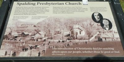 Spalding's Presbyterian Church Marker image. Click for full size.