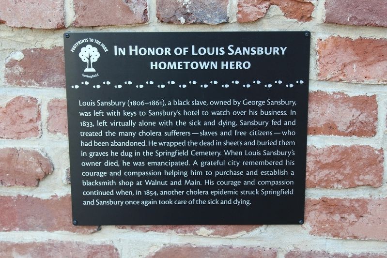 In Honor of Louis Sansbury Marker image. Click for full size.