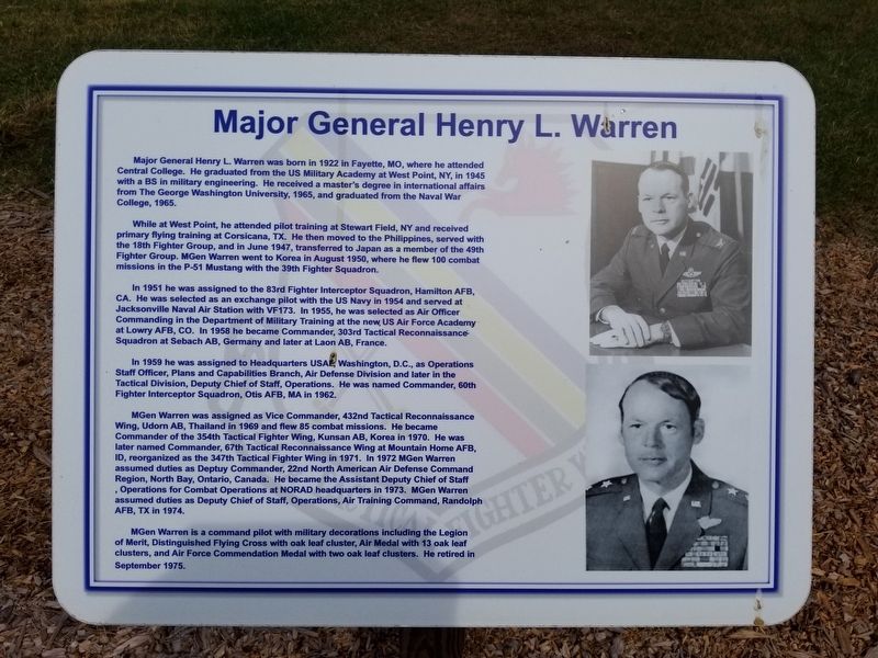 Colonel Henry L. Warren Marker image. Click for full size.