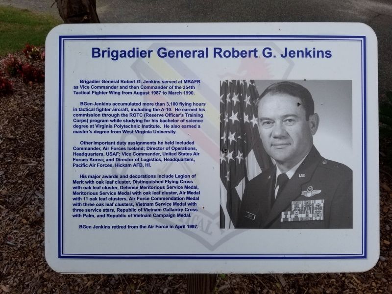 Brigadier General Robert G. Jenkins Marker image. Click for full size.
