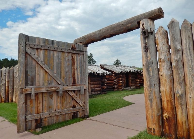 Gordon Stockade Entrance (<i>near marker</i>) image. Click for full size.