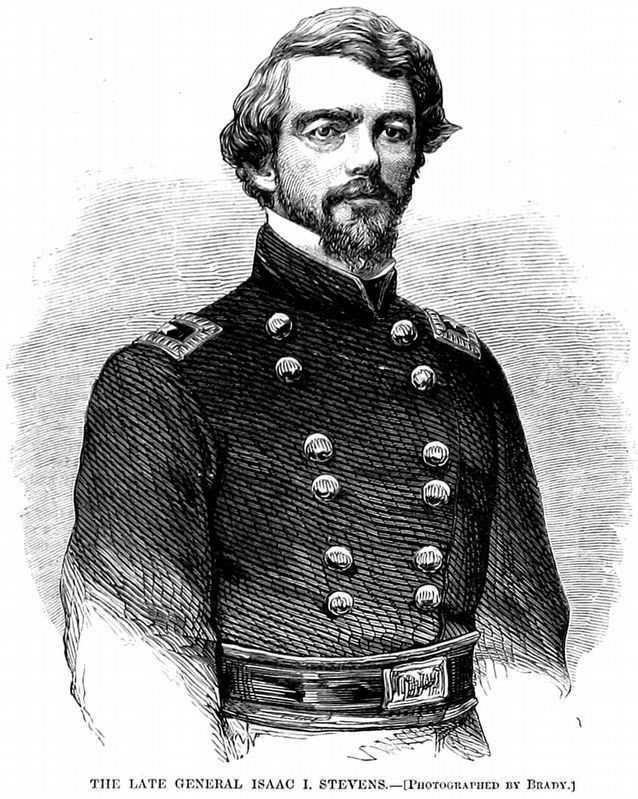 The Late Isaac I. Stevens<br><u>Harper's Weekly</u> Sept. 20, 1862 image. Click for full size.
