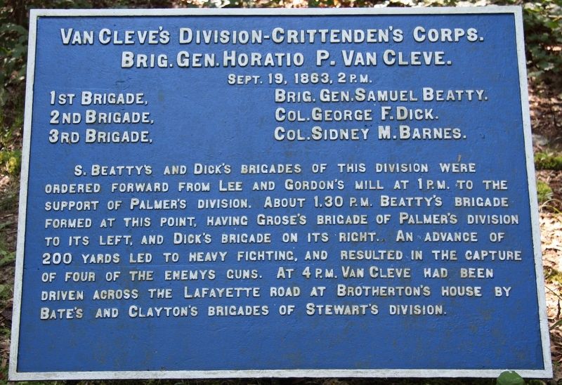Van Cleve's Division Marker. Click for full size. Van Cleve's Division Marker image. Click for full size.