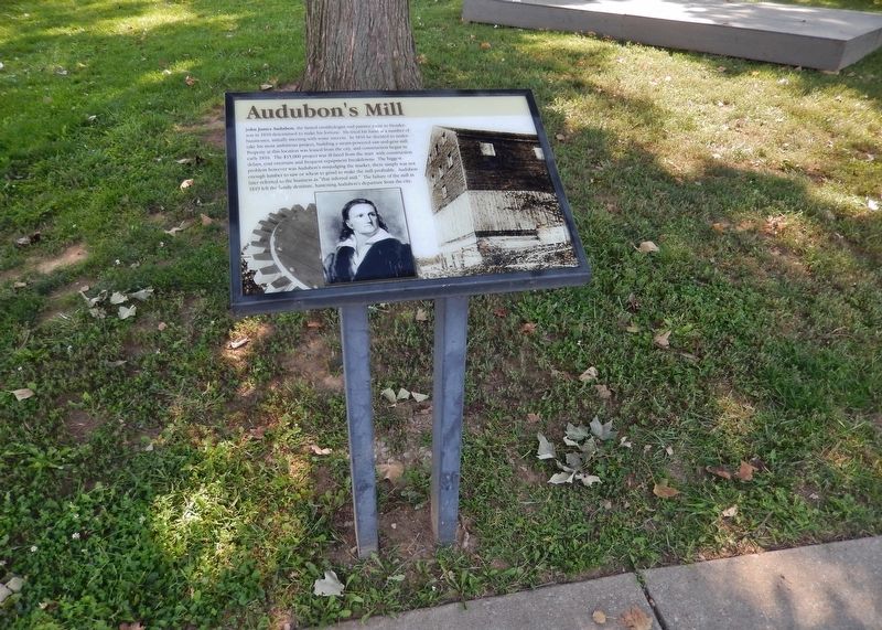 Audubon's Mill Marker (<i>wide view</i>) image. Click for full size.