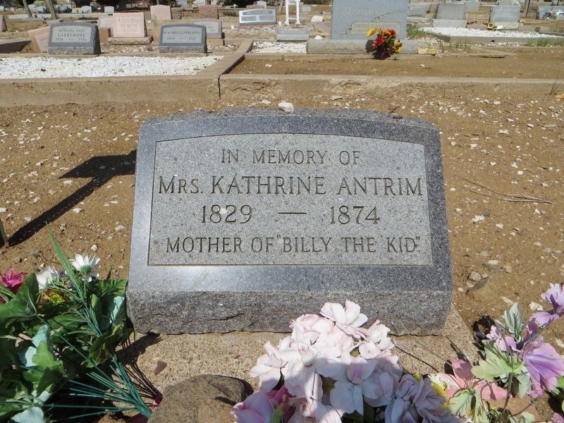Kathrine Antrim grave site image. Click for full size.