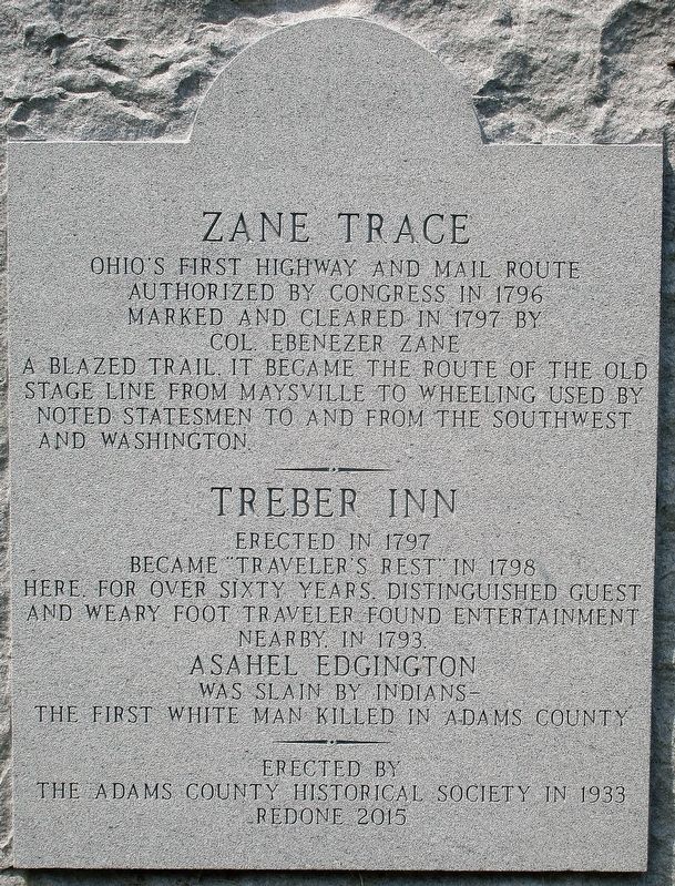 Zane Trace Marker image. Click for full size.
