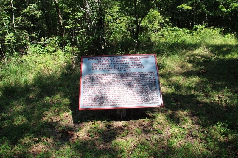 Stewart's Division Marker. Click for full size. Stewart's Division Marker image. Click for full size.