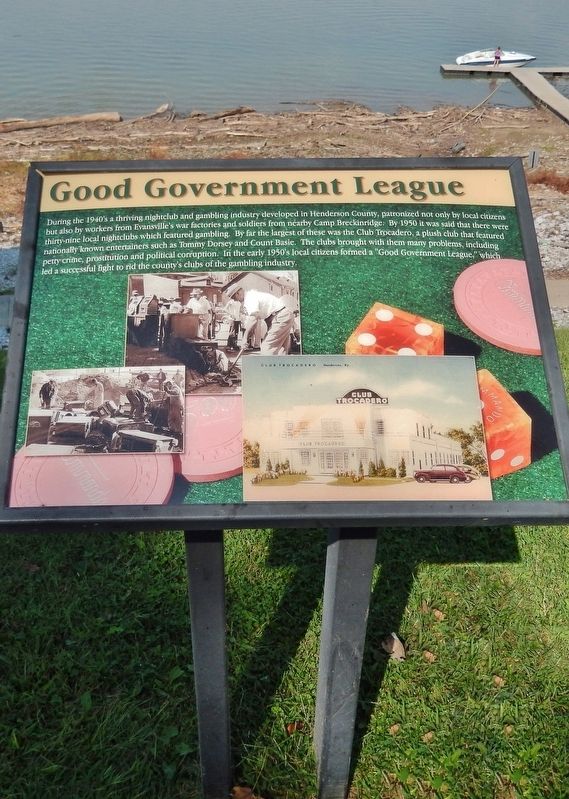 Good Government League Marker (<i>tall view</i>) image. Click for full size.