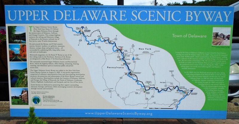 Town of Delaware Marker. Click for full size. Town of Delaware Marker image. Click for full size.