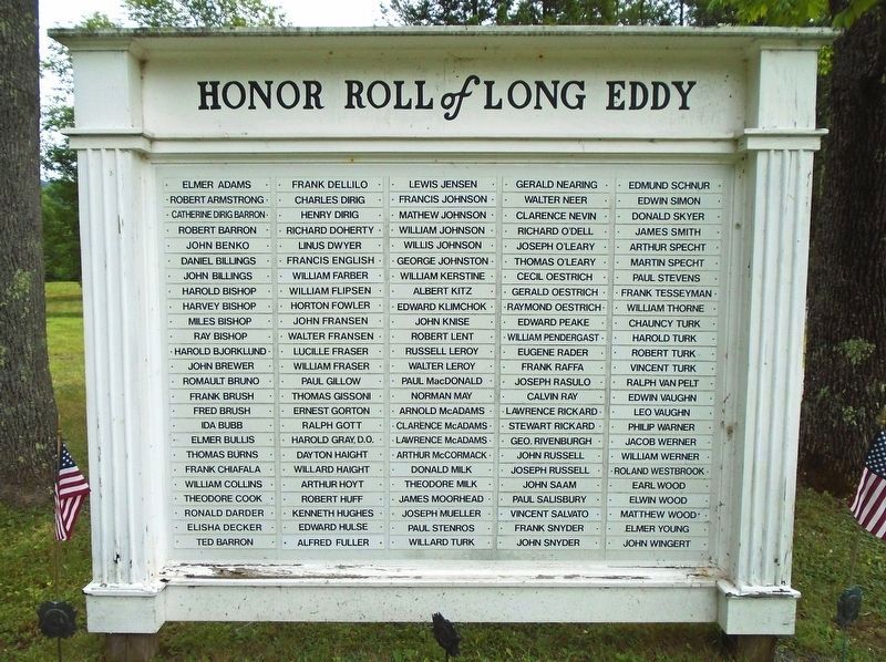 Honor Roll <i>of</i> Long Eddy image. Click for full size.