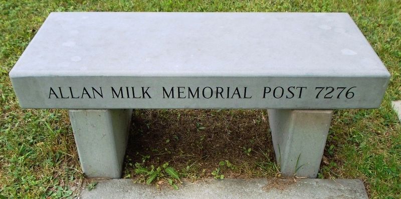 Honor Roll <i>of</i> Long Eddy Allan Milk Memorial VFW Post 7276 Bench image. Click for full size.