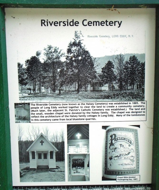 Riverside Cemetery Marker. Click for full size. Riverside Cemetery Marker image. Click for full size.