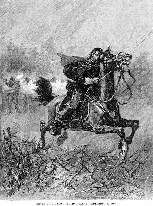 The Death of General Philip Kearney,<br>September 1, 1862 image. Click for full size.