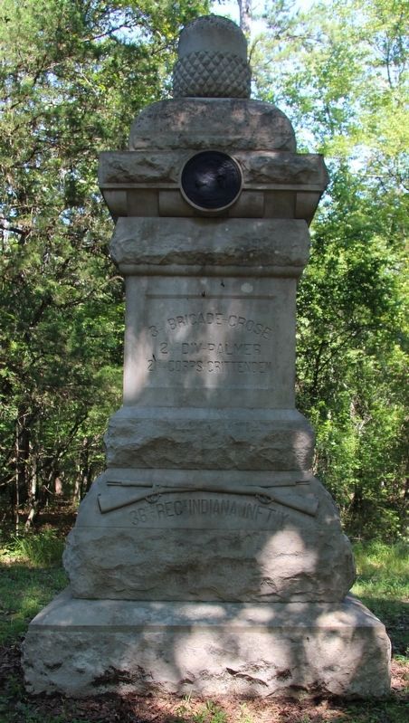 36th Indiana Infantry Marker. Click for full size. 36th Indiana Infantry Marker image. Click for full size.