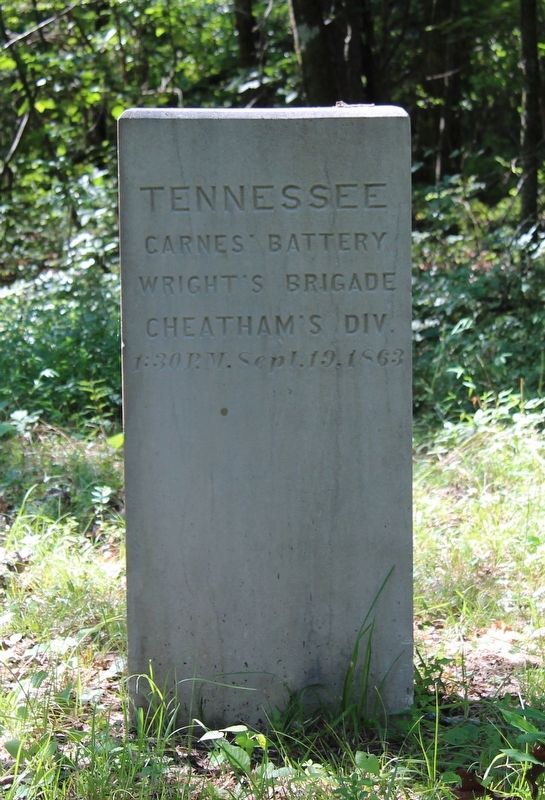 Carnes' Tennessee Battery Marker image. Click for full size.