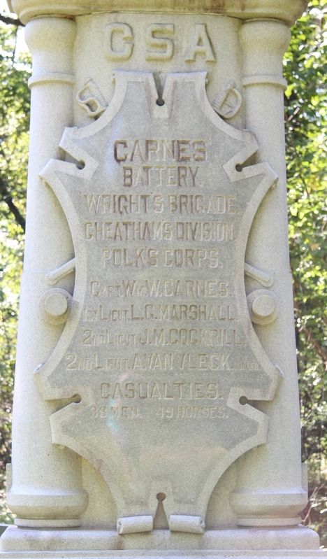 Carnes' Tennessee Battery Marker image. Click for full size.