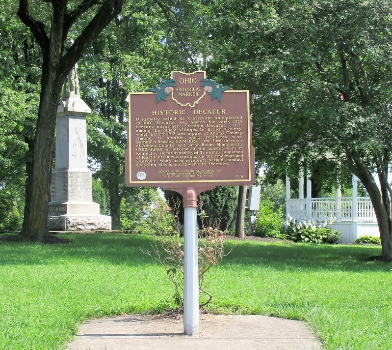Historic Decatur Marker image. Click for full size.