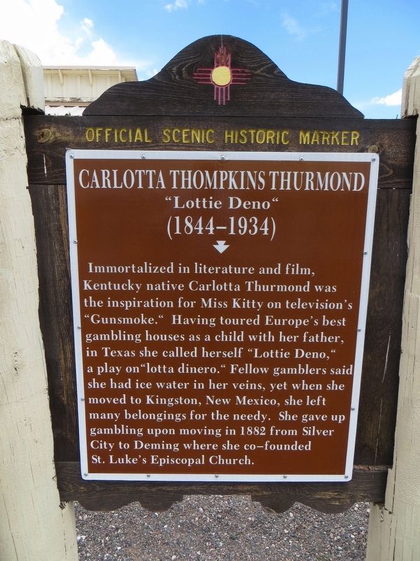Carlotta Thompkins Thurmond Marker. Click for full size. Carlotta Thompkins Thurmond Marker image. Click for full size.
