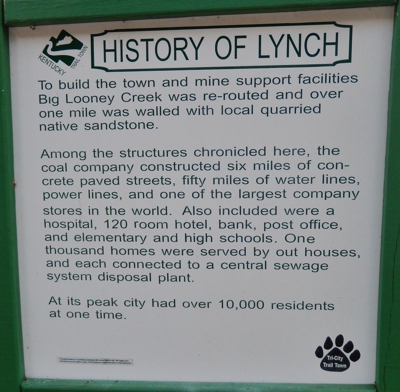 History of Lynch Marker image. Click for full size.