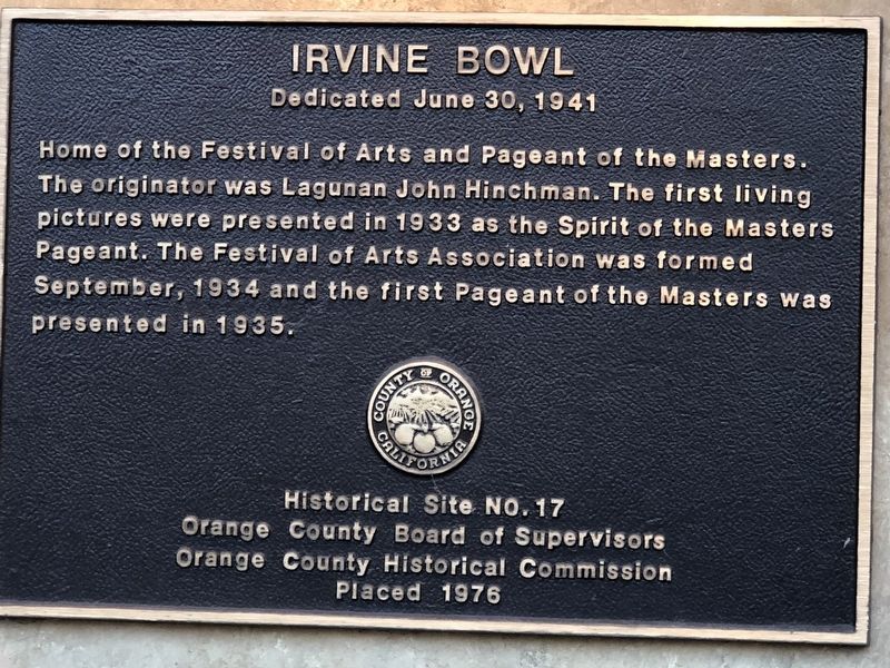 Irvin Bowl Marker image. Click for full size.