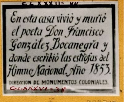 Francisco Gonzlez Bocanegra Marker image. Click for full size.