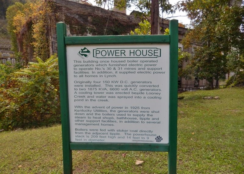 Power House Marker (<i>tall view</i>) image. Click for full size.