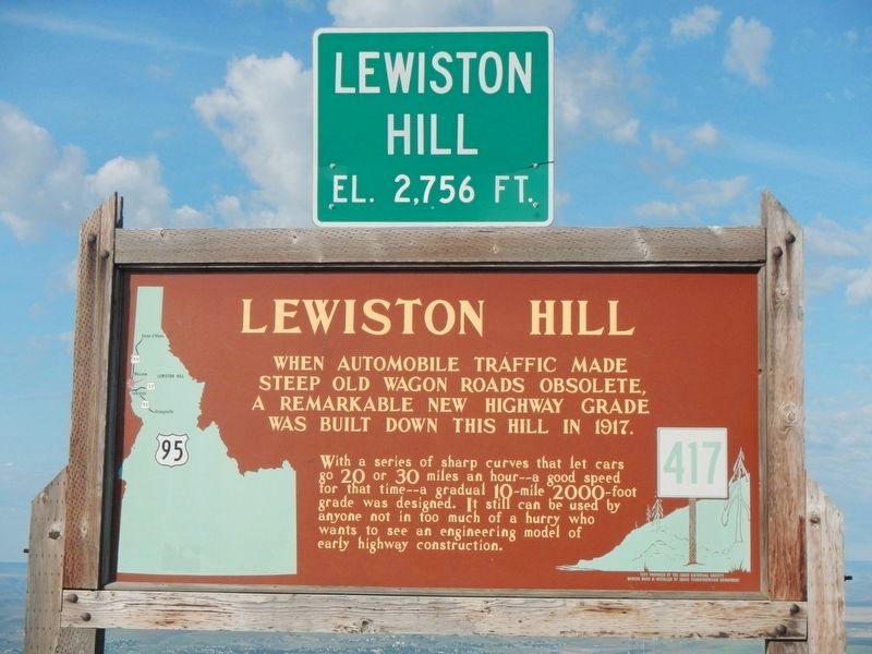 Lewiston Hill Marker image. Click for full size.