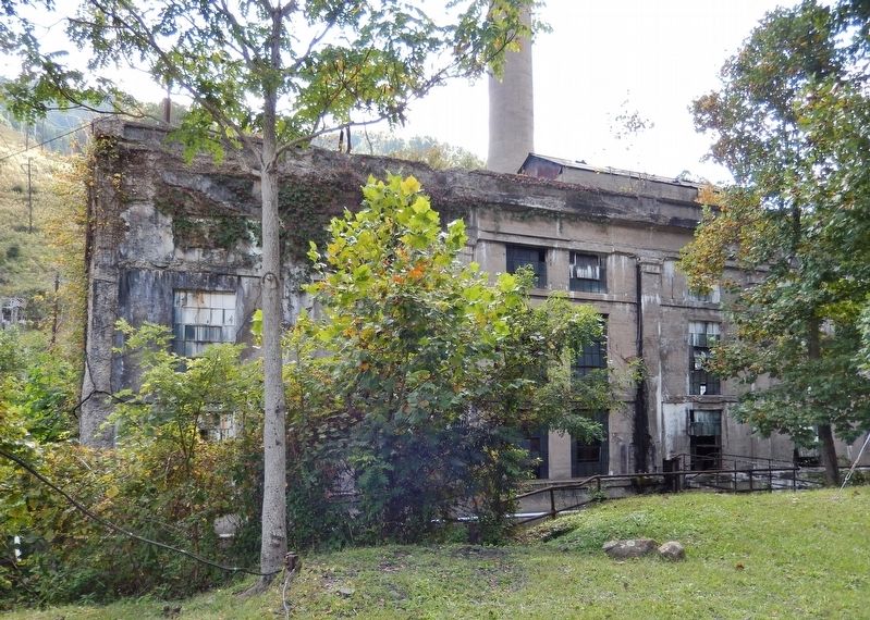 Power House (<i>north side; view from near marker</i>). Click for full size. Power House (<i>north side; view from near marker</i>) image. Click for full size.