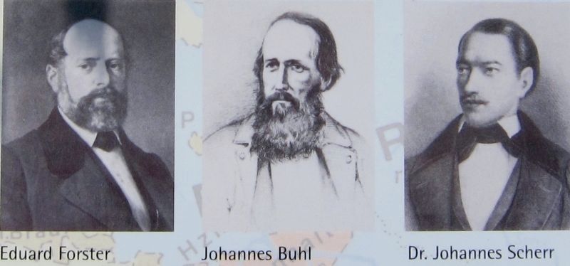 Marker detail: Forster, Buhl, Scherr image. Click for full size.