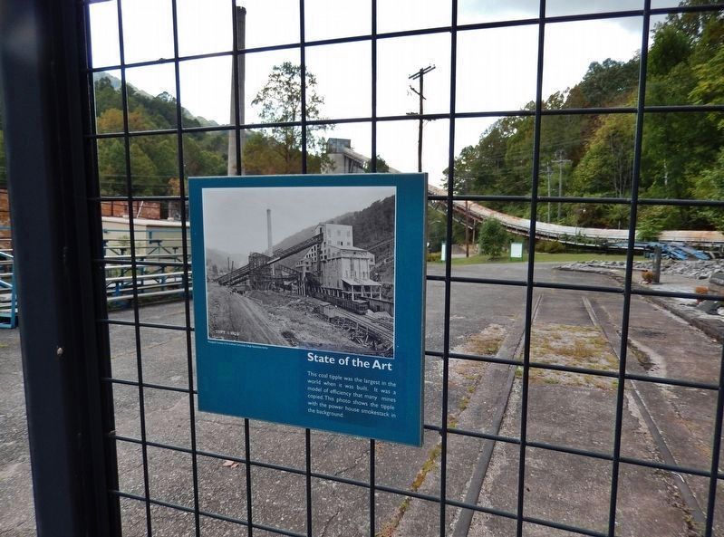 Coal Tipple Photo Plaque (<i>located on gate securing tipple site</i>) image. Click for full size.