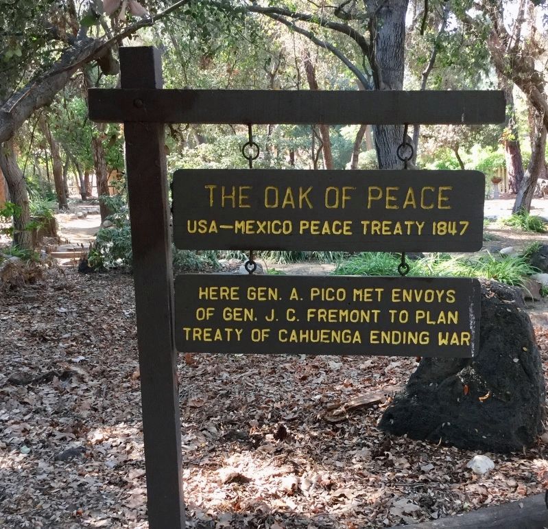 Site of Oak of Peace image. Click for full size.