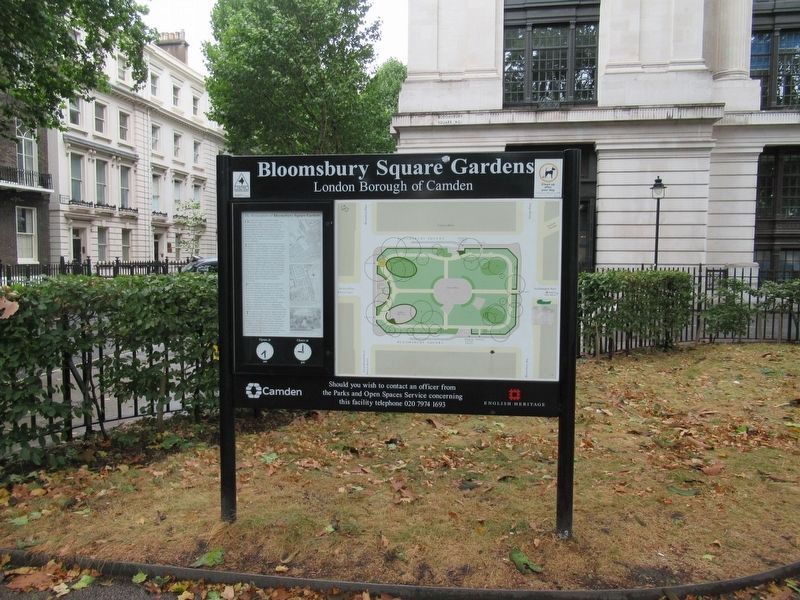 Bloomsbury Square Gardens Marker image. Click for full size.