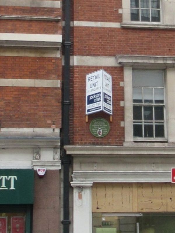 Faraday House Marker. Click for full size. Faraday House Marker image. Click for full size.