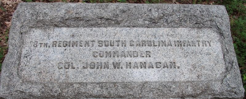 8th South Carolina Infantry Marker. Click for full size. 8th South Carolina Infantry Marker image. Click for full size.