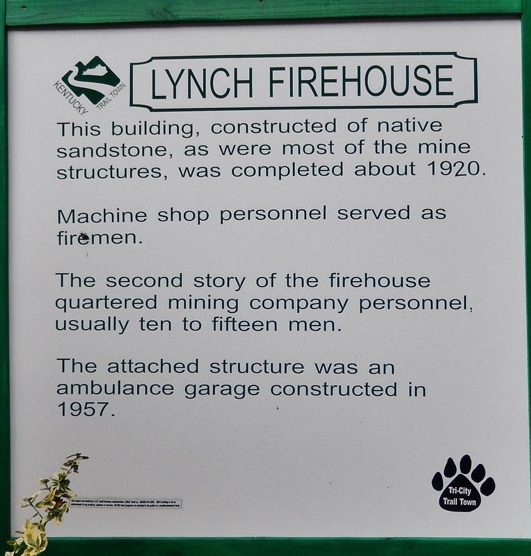 Lynch Firehouse Marker image. Click for full size.