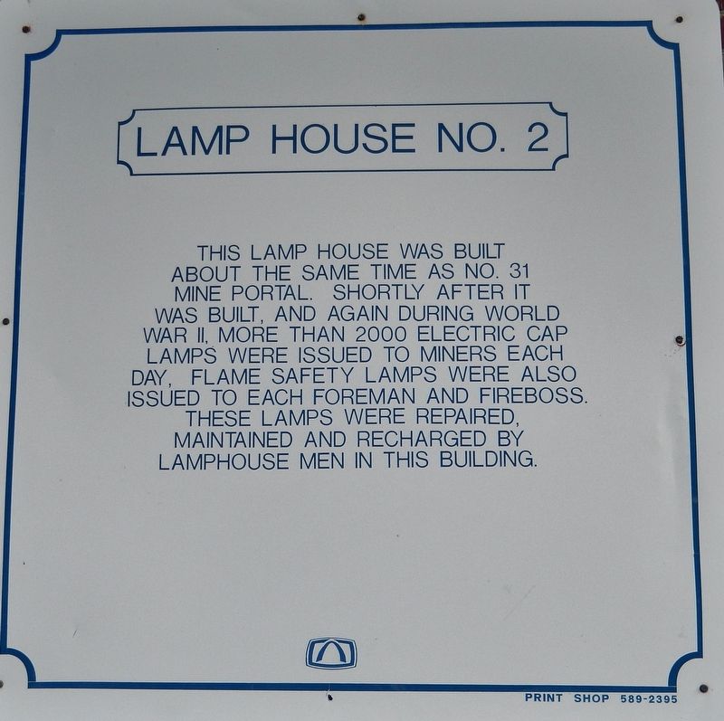 Lamp House No. 2 Marker. Click for full size. Lamp House No. 2 Marker image. Click for full size.