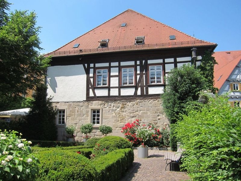 The Fuggerei - south side and gardens. Click for full size. The Fuggerei - south side and gardens image. Click for full size.