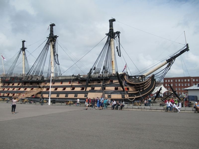 HMS Victory at the Portsmouth Historic Dockyard image. Click for full size.
