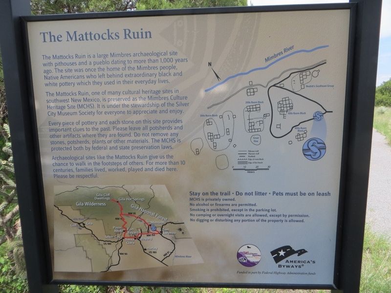 The Mattocks Ruin Marker image. Click for full size.