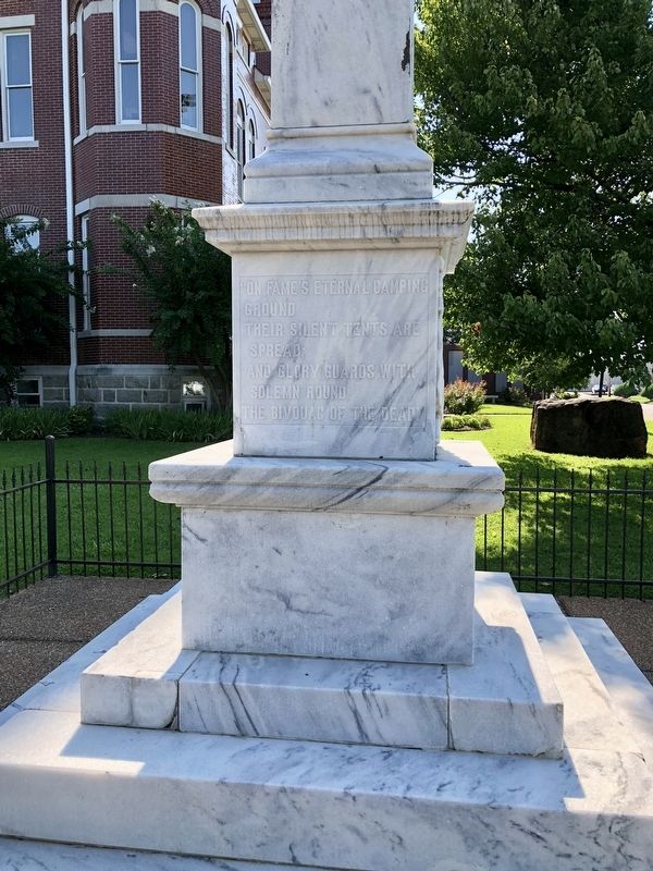 Clark County Confederate Memorial (west face). Click for full size. Clark County Confederate Memorial (west face) image. Click for full size.