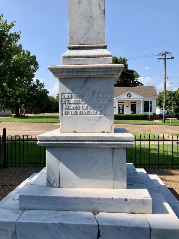 Clark County Confederate Memorial (east face).. Click for full size. Clark County Confederate Memorial (east face). image. Click for full size.