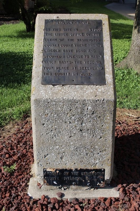 Lincoln - Hanks Marker. Click for full size. Lincoln - Hanks Marker image. Click for full size.