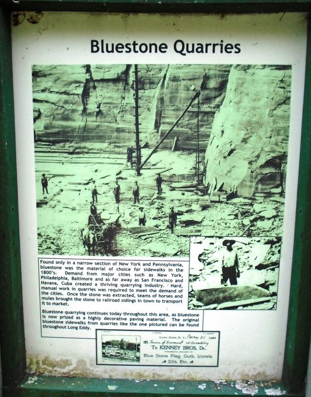 Bluestone Quarries Marker image. Click for full size.