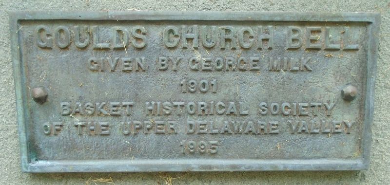 Goulds Church Bell Marker. Click for full size. Goulds Church Bell Marker image. Click for full size.