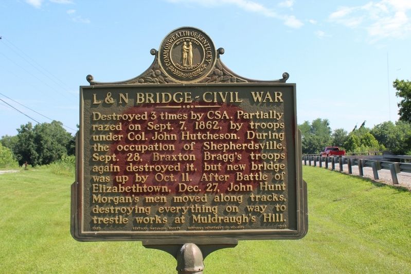 L & N Bridge - Civil War Marker image. Click for full size.