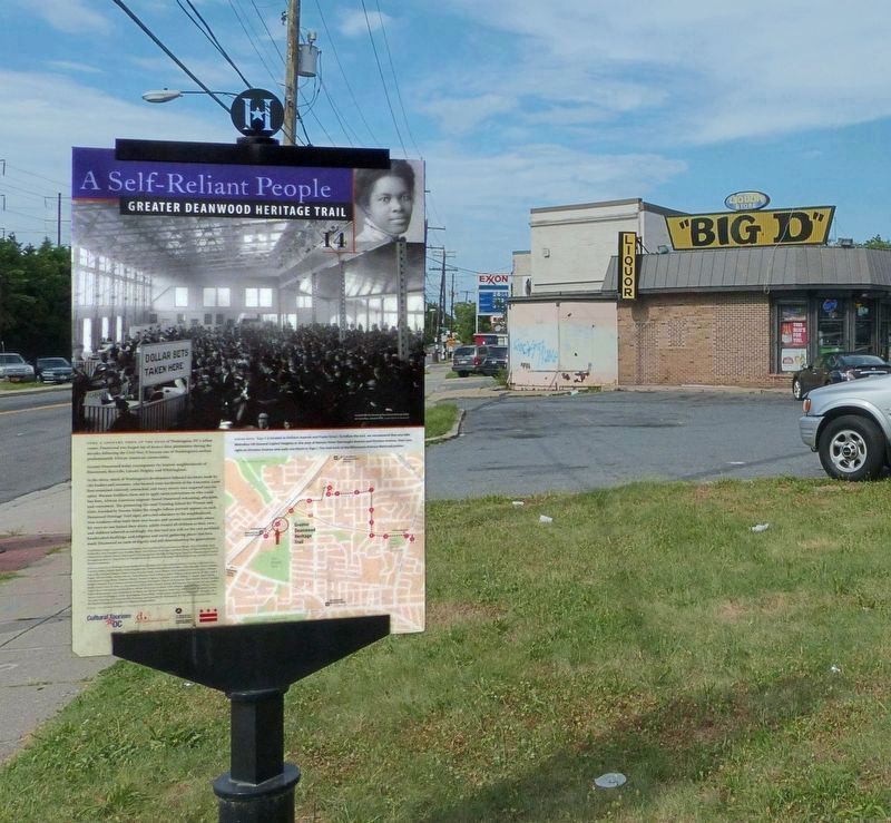 From Gambling to Garden Apartments Marker<br>at “Big D” Liquor. Click for full size. From Gambling to Garden Apartments Marker<br>at “Big D” Liquor image. Click for full size.